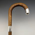 1926 British Vintage Men's Cane Sterling Silver Decoration Wood Grain Brown Shaft 92.5cm